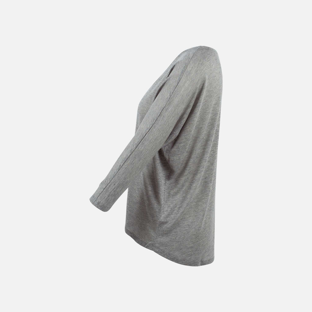 Absolut Cashmere Shirt Marion Seite | graumelange