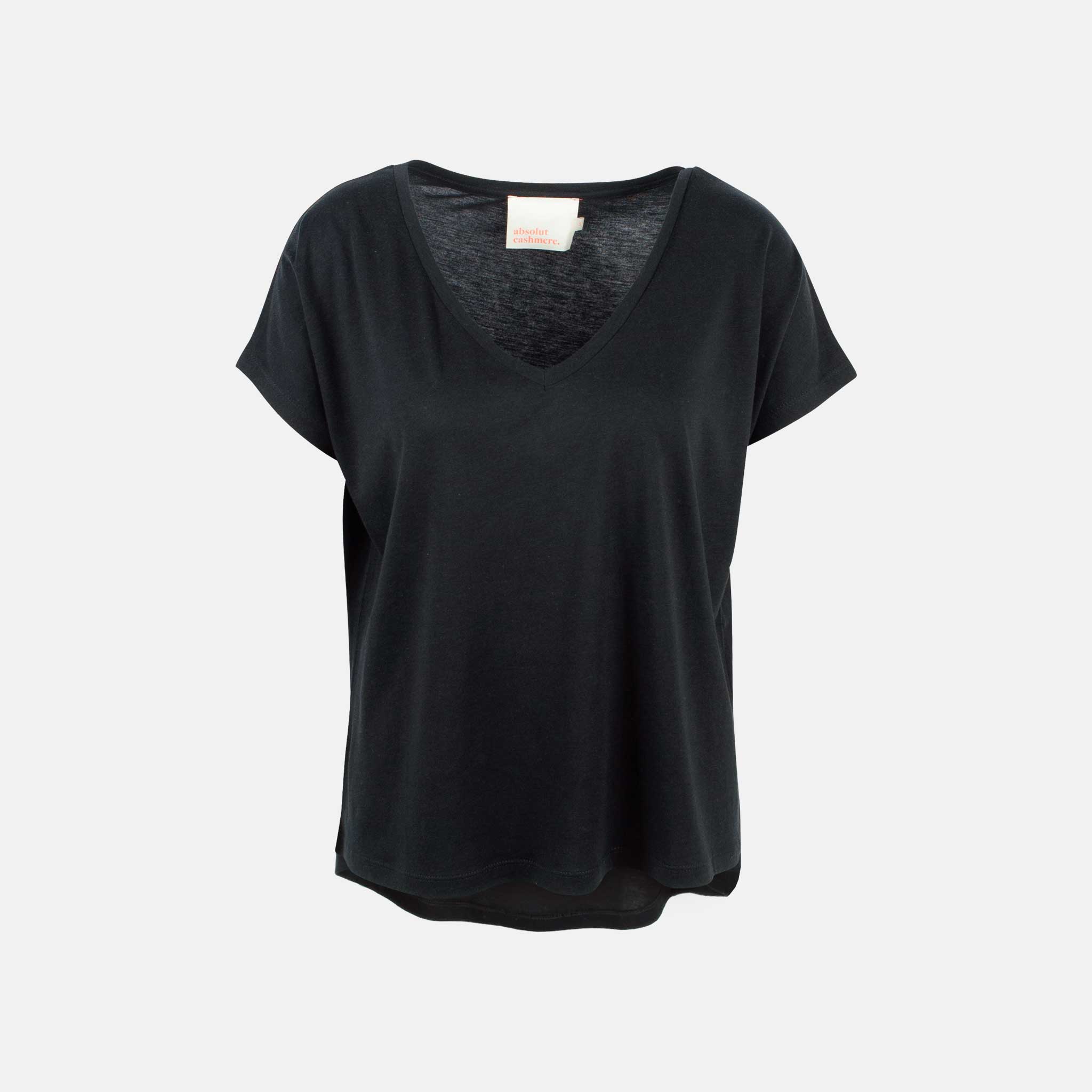 Absolut Cashmere Shirt Melissa vorne | schwarz