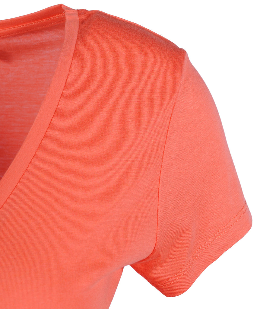 V-Shirt schmal | apricot