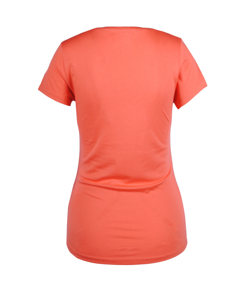 V-Shirt schmal | apricot
