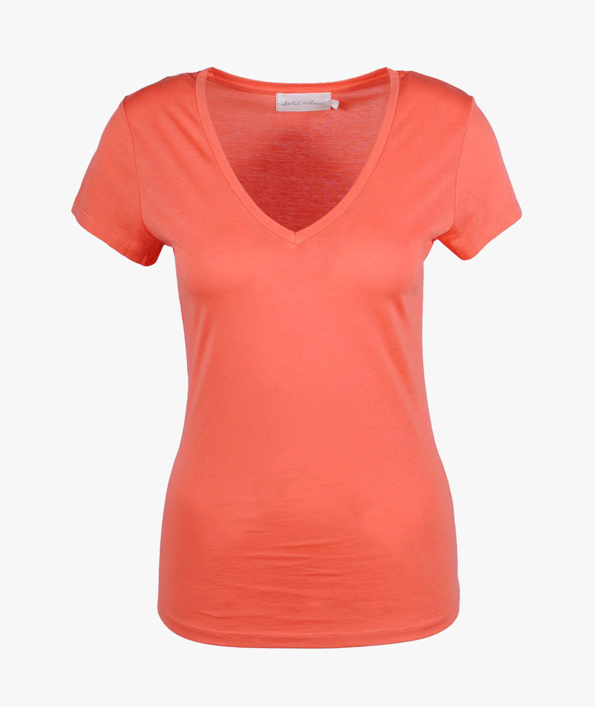 Absolut Cashmere, V-Shirt schmal | apricot