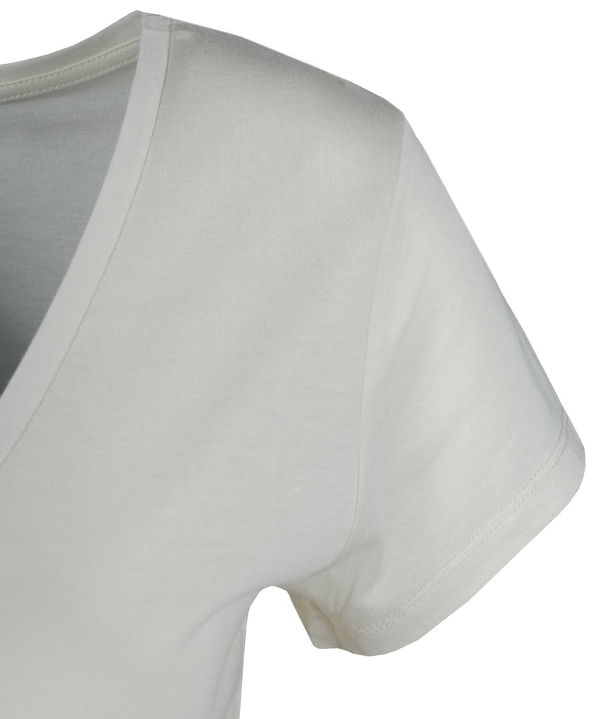 V-Shirt schmal | offwhite