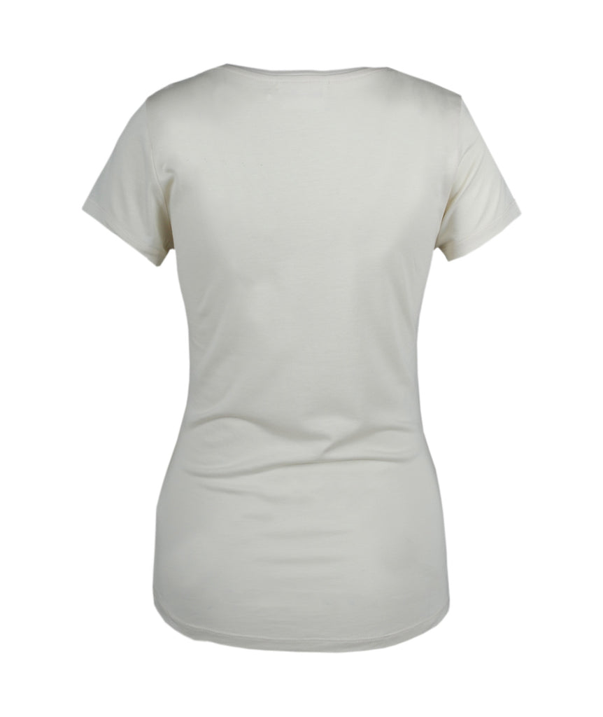 V-Shirt schmal | offwhite