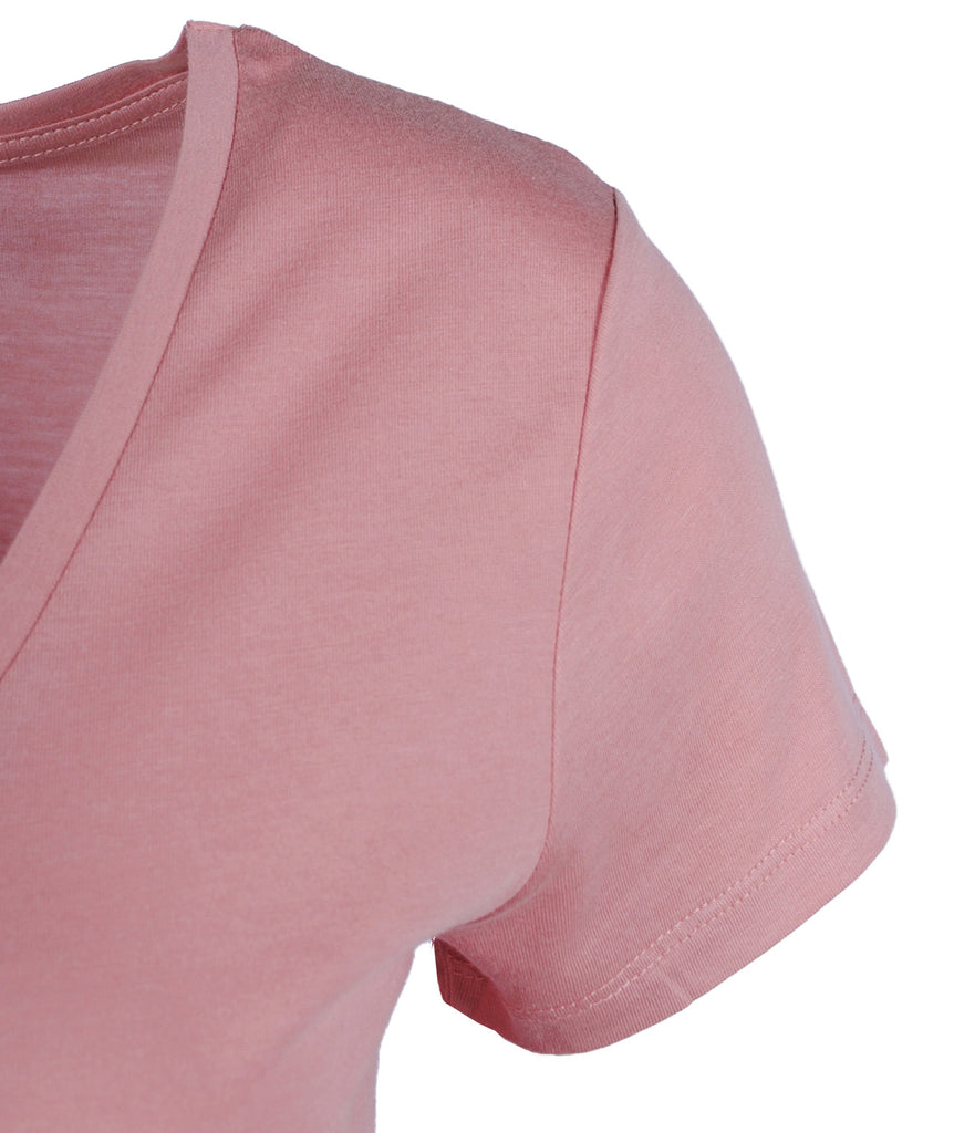 V-Shirt schmal | rose