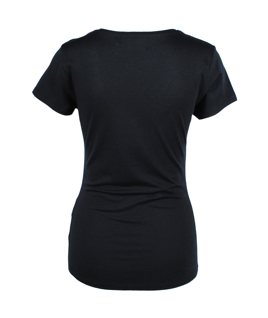 V-Shirt schmal | schwarz