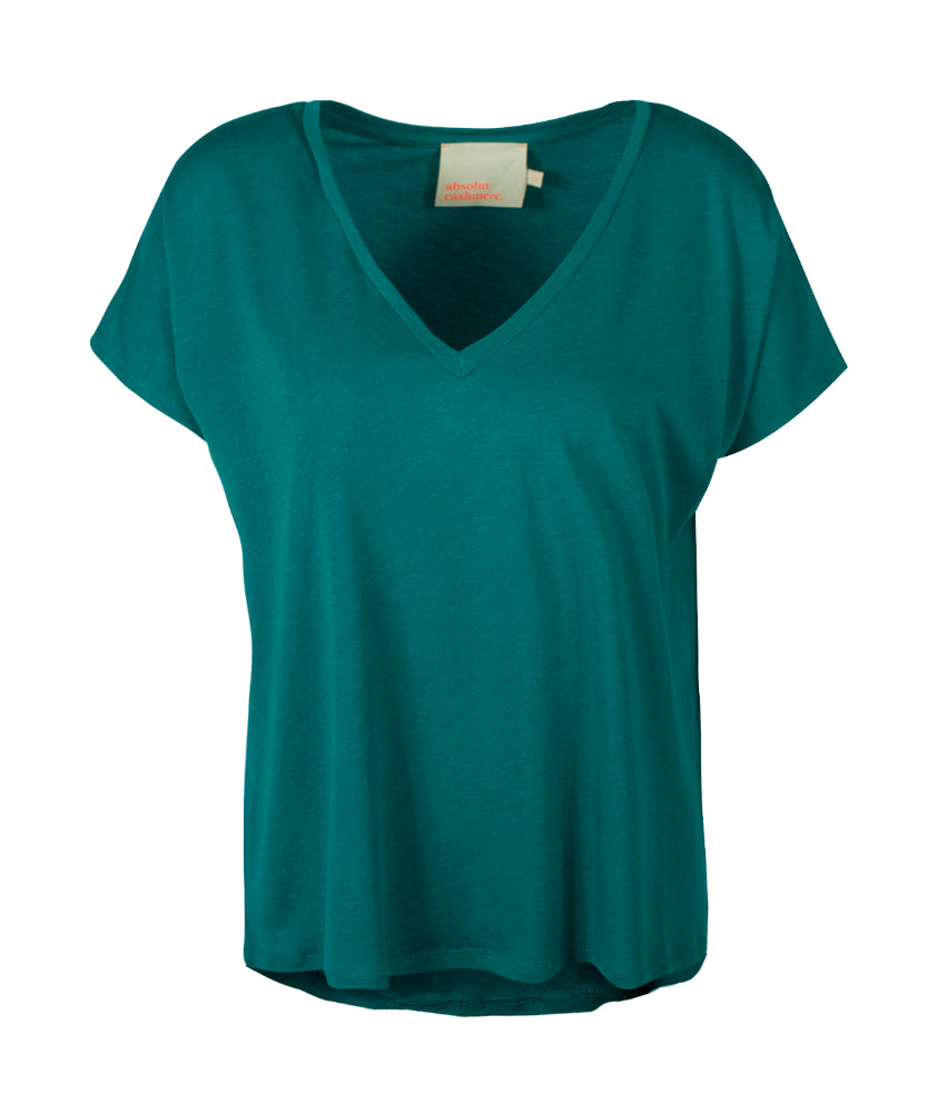 V-Shirt oversized | grün