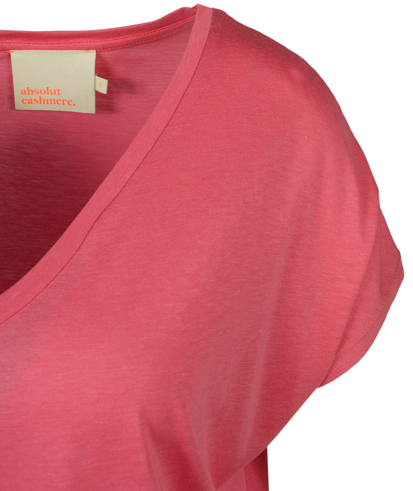 V-Shirt oversized | rosa