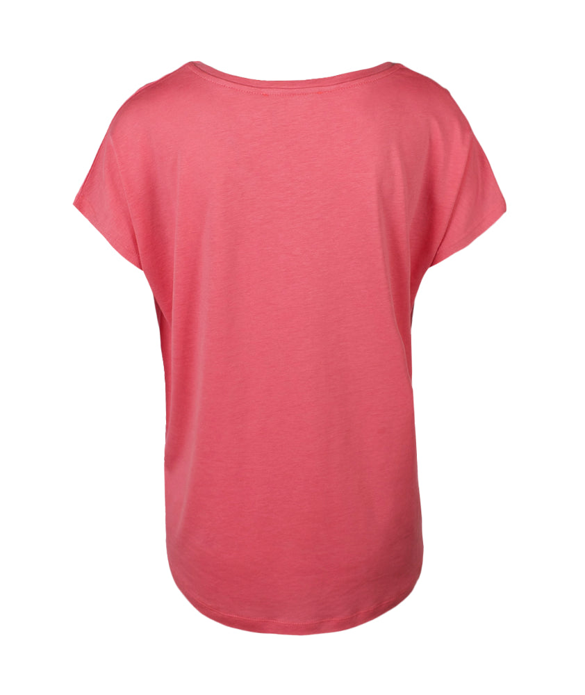 V-Shirt oversized | rosa