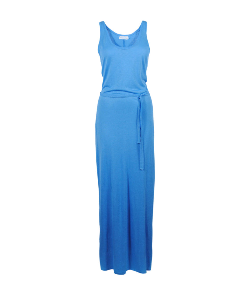 Maxikleid Leinen | blau