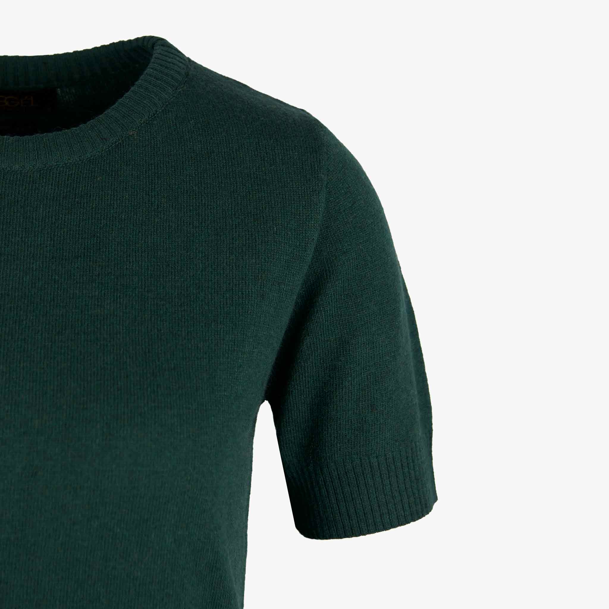 Aggel Knitwear RH Pulli Kurzarm | dunkelgrün