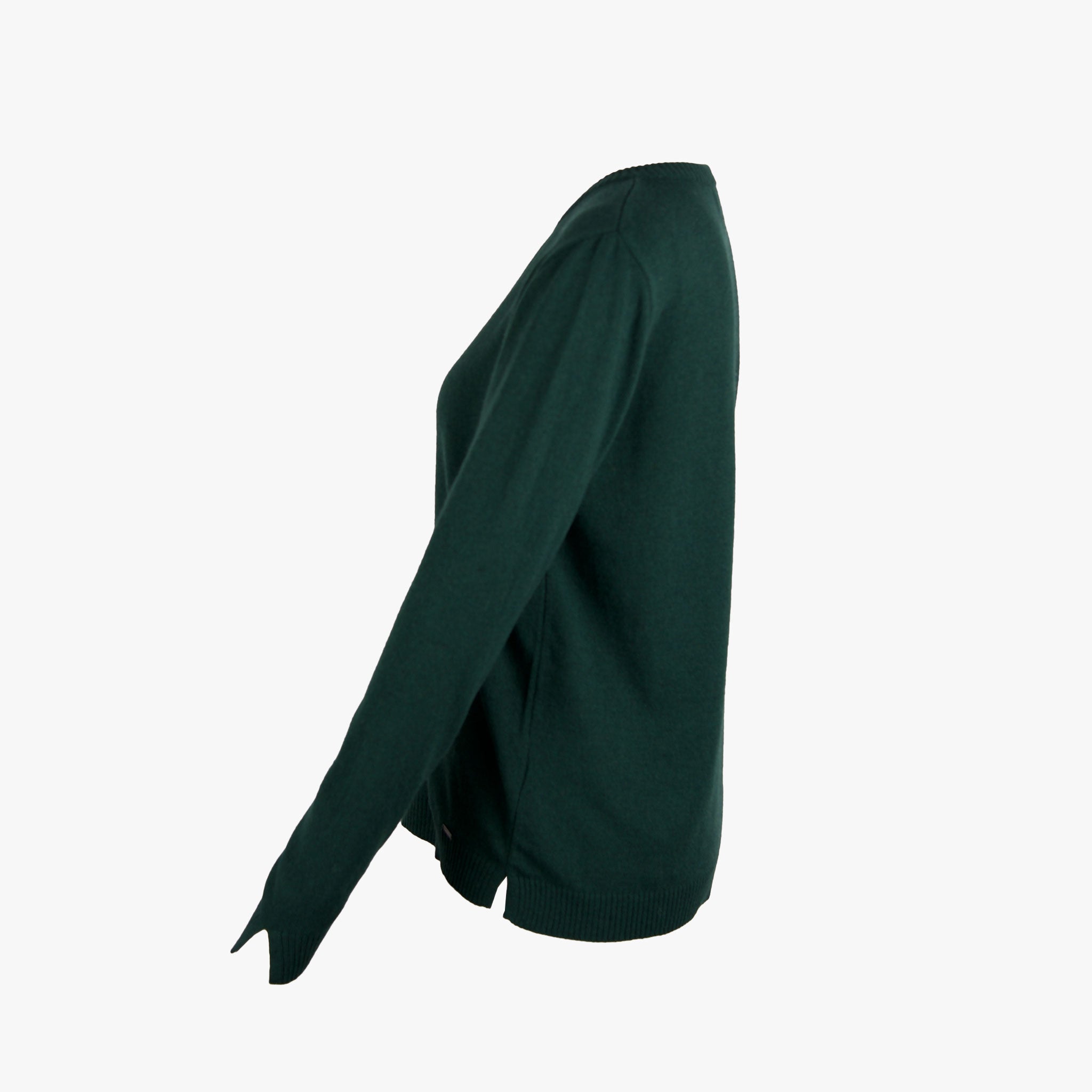 Aggél Knitwear Strickjacke uni | dunkelgrün