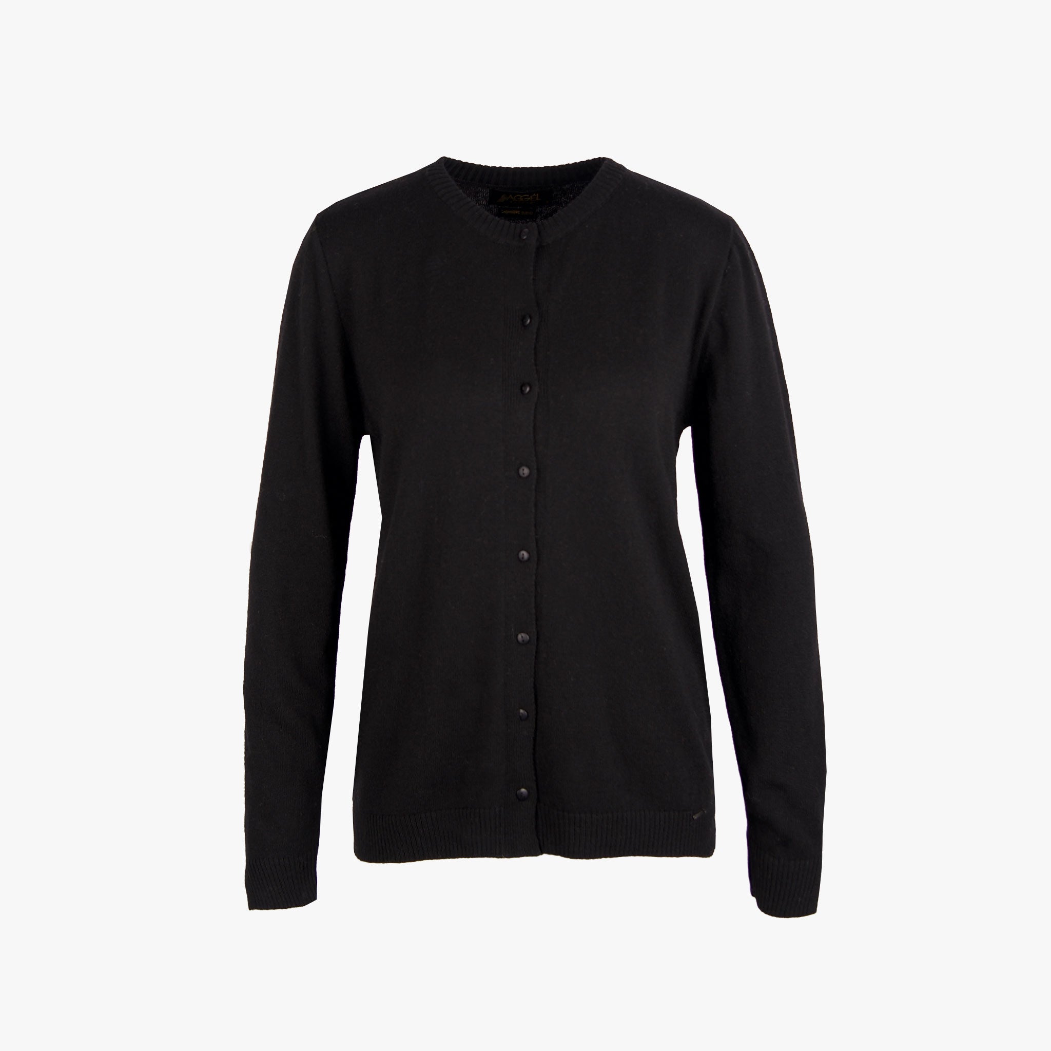 Aggél Knitwear Strickjacke uni | schwarz