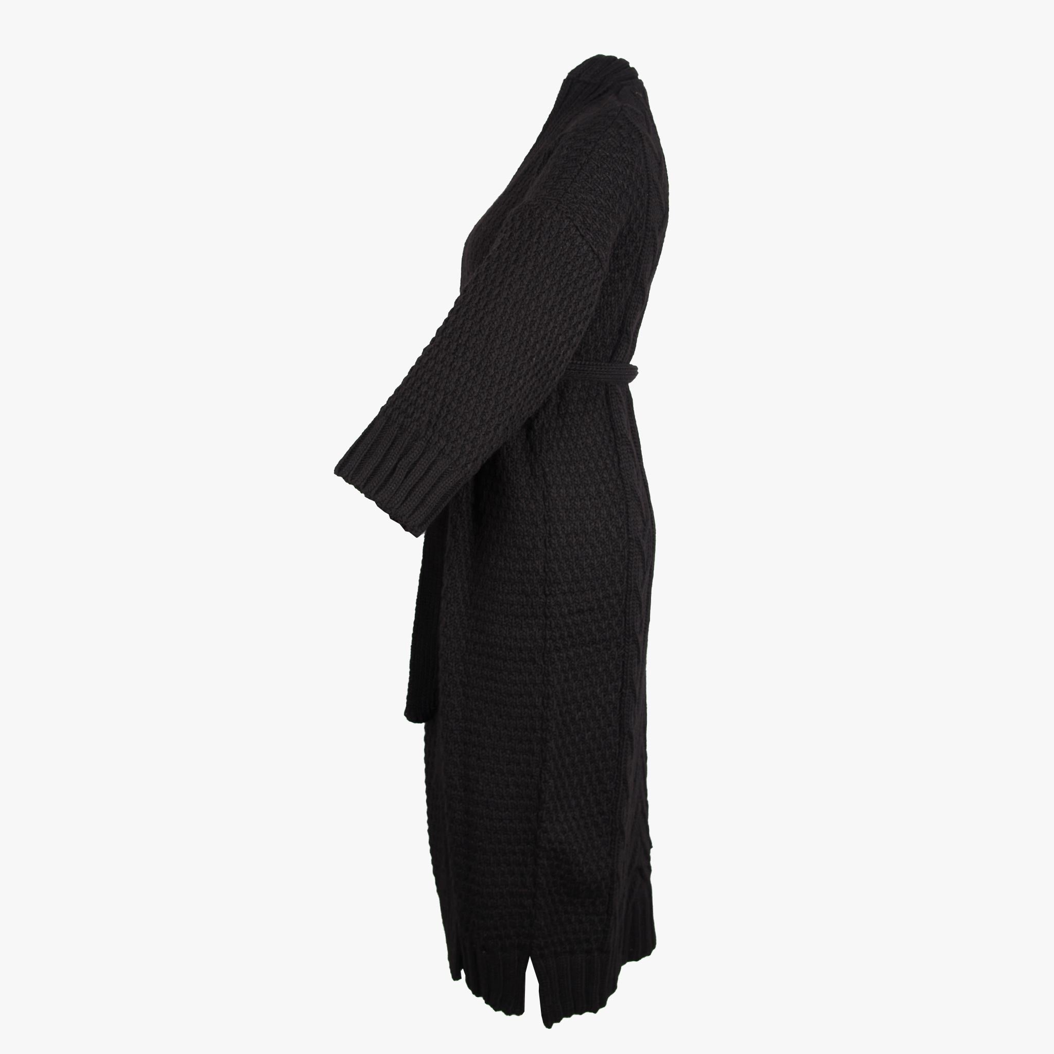 Aggél Strickmantel Pattern | schwarz