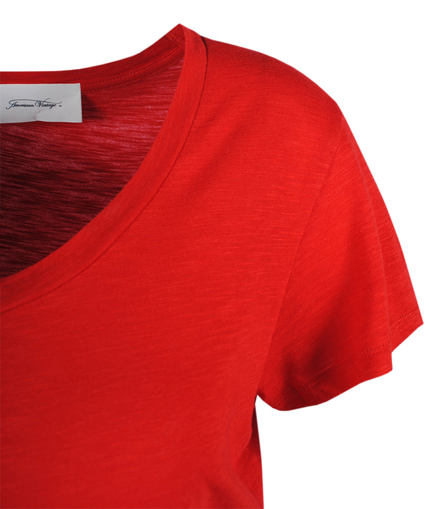 RH-Shirt geflammt | rot