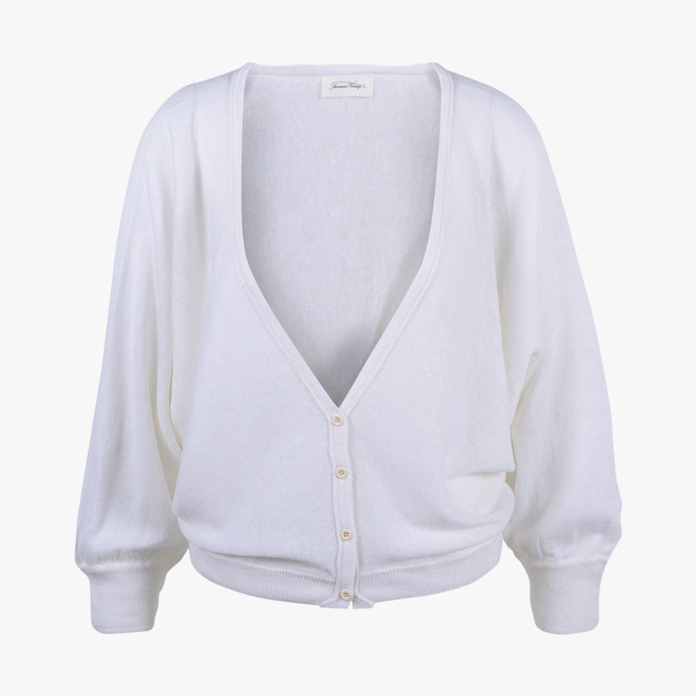 Strickjacke transparent | offwhite