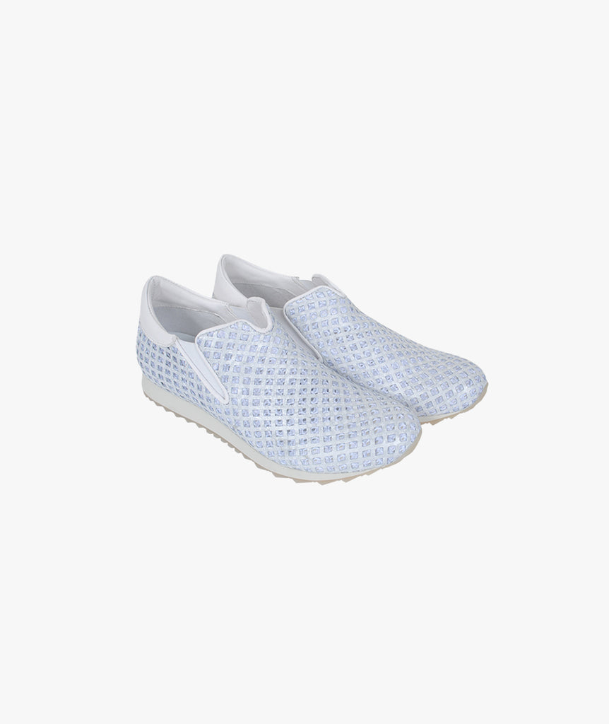 Andia Fora Sneaker Mesh | silber
