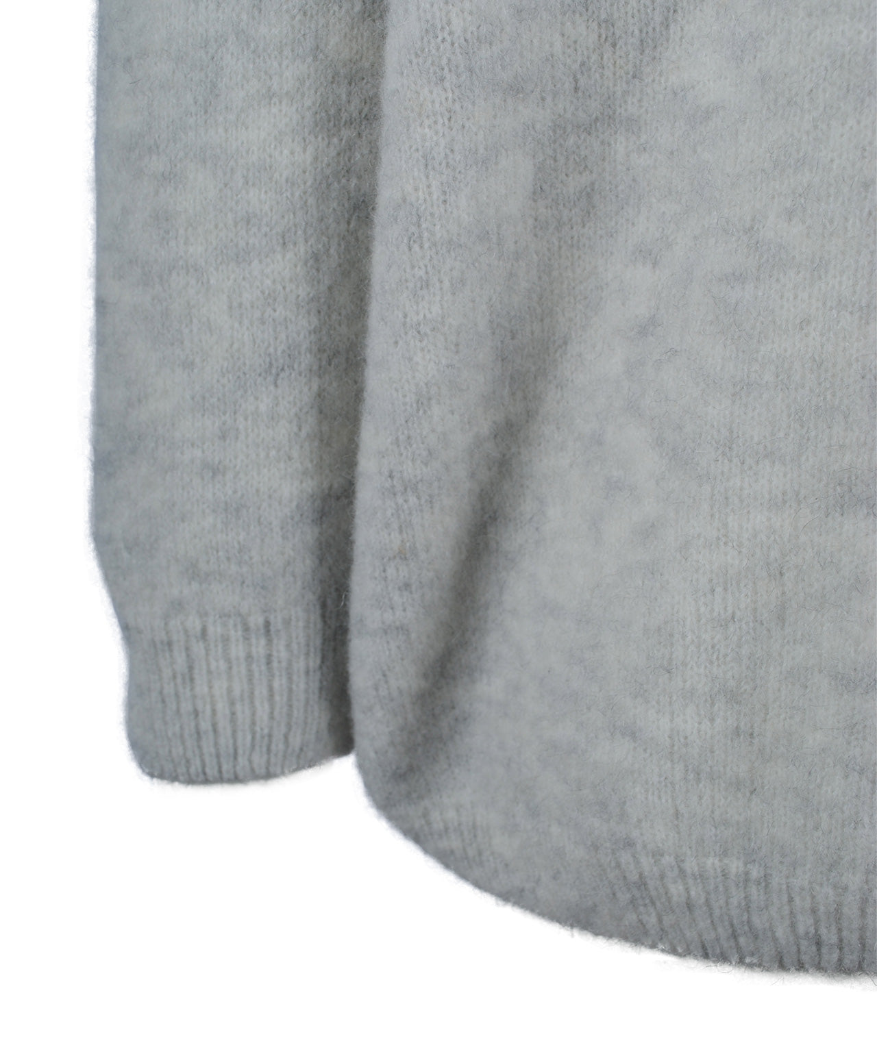 V-Pulli oversized | hellgrau