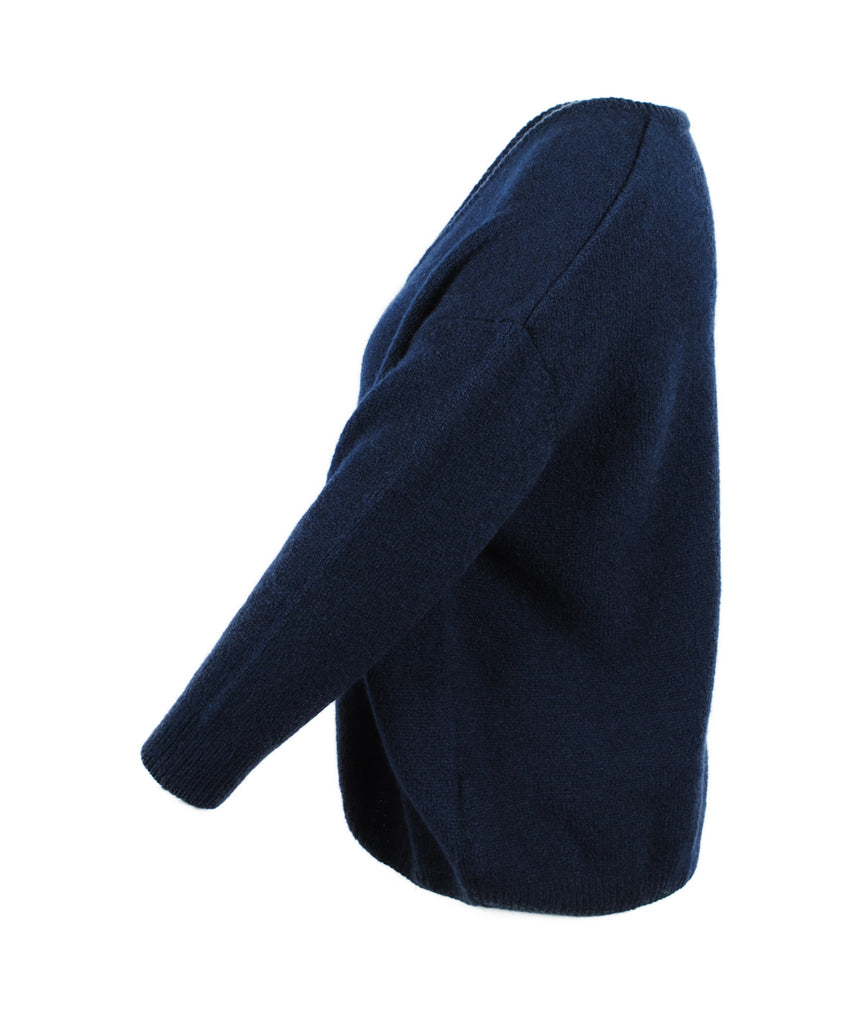 V-Pulli oversized | navy