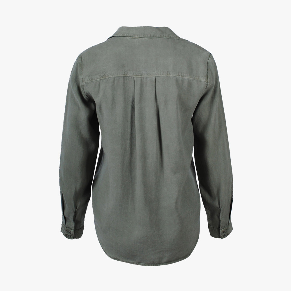 Bluse 2 Taschen (khaki, XXS) | khaki