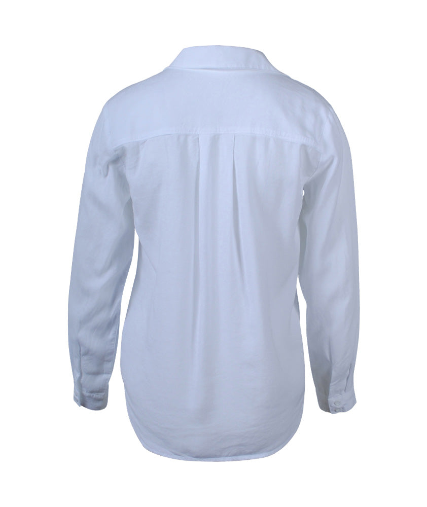 Bluse 2 Taschen | weiß