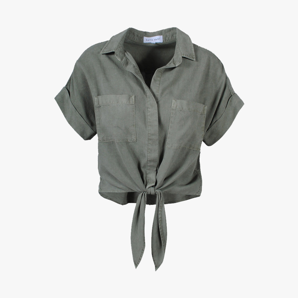 1/4 Knotenbluse (khaki, XXS) | khaki