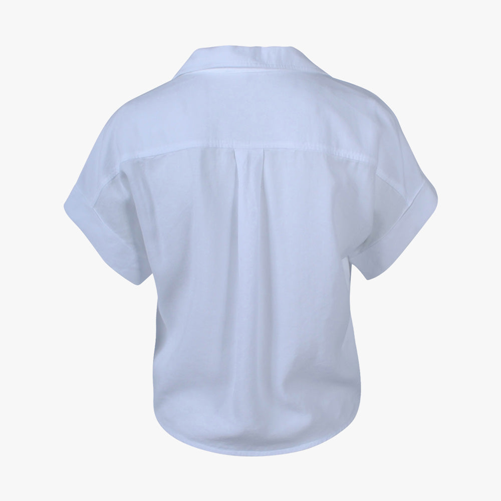 Bella Dahl 1/4 Knotenbluse | weiß