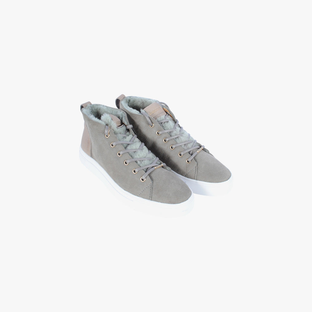 Sneaker halbhoch gefüttert (grau, 36) | grau