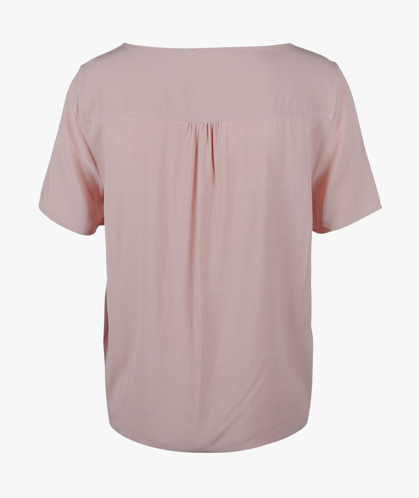 Bluse Volant | rose