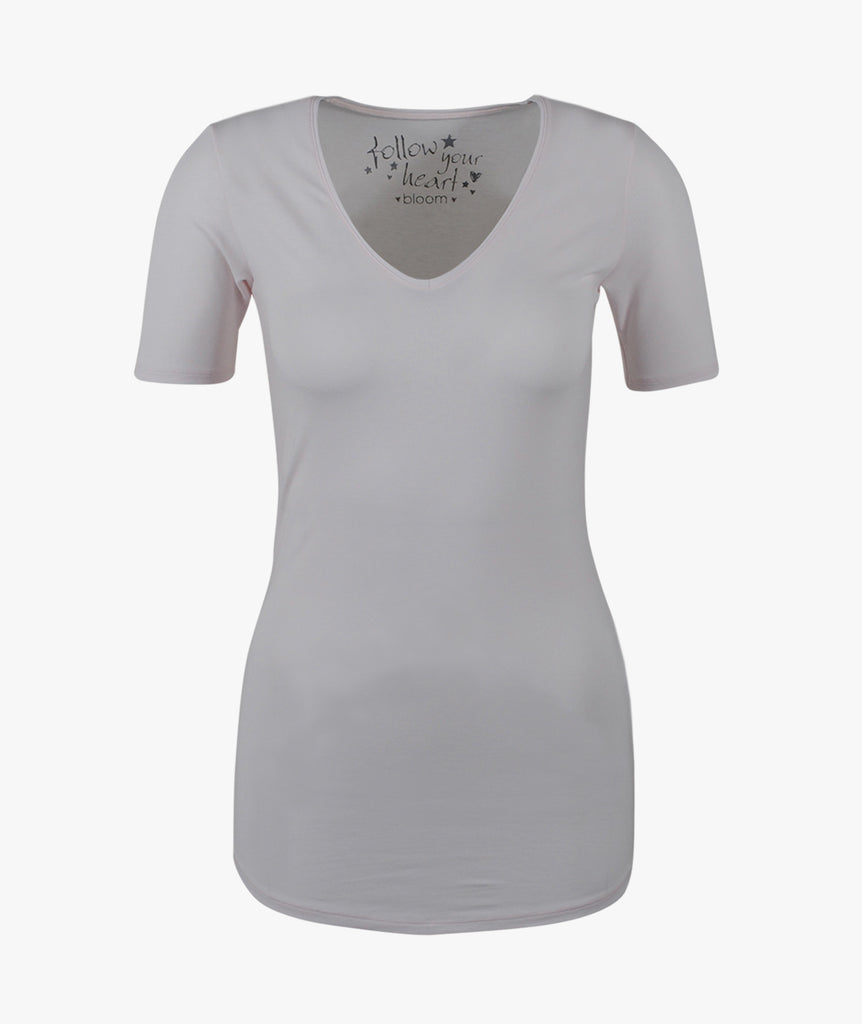 V-Shirt schmal | rose