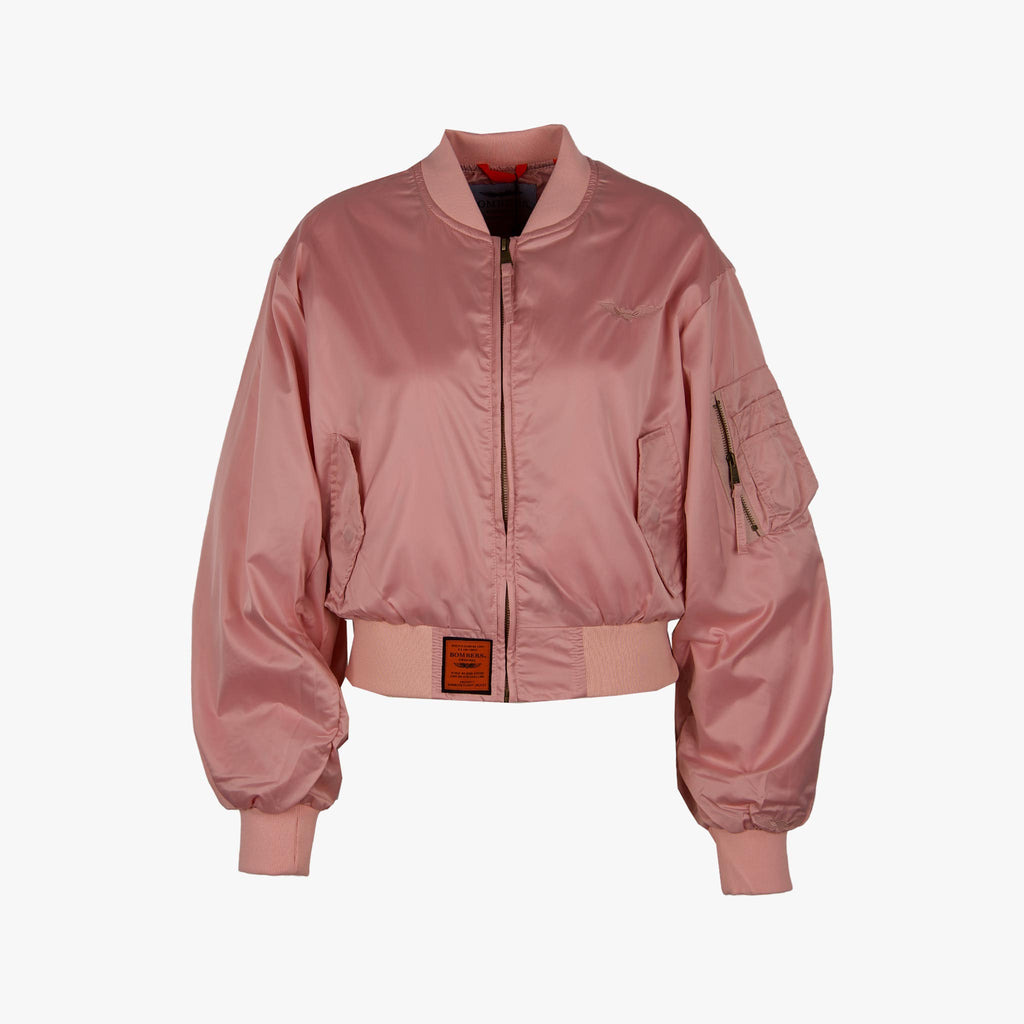 Bombers Bomberjacke Backprint | pink