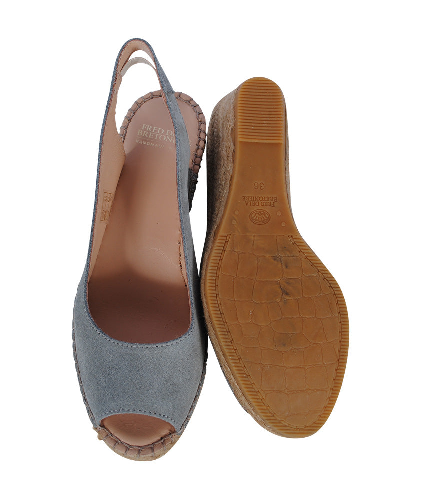 Espandrille Slingback | grau