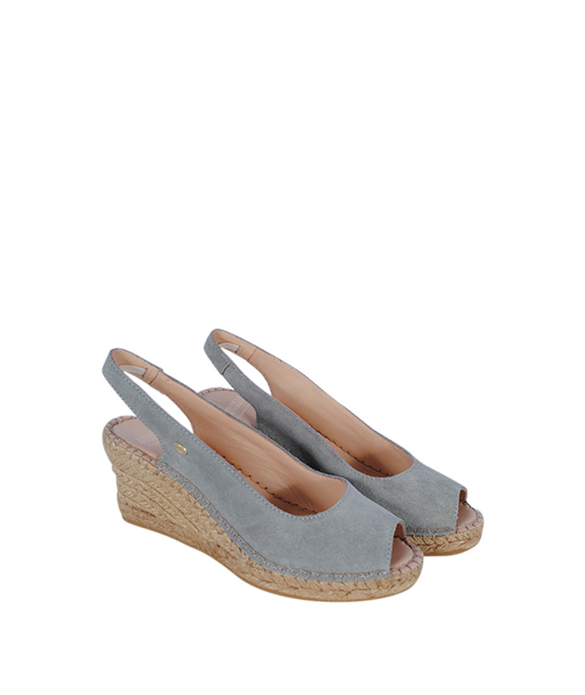 Espandrille Slingback | grau