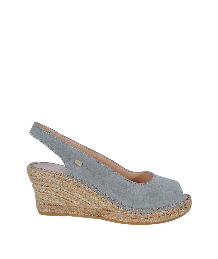 Espandrille Slingback | grau