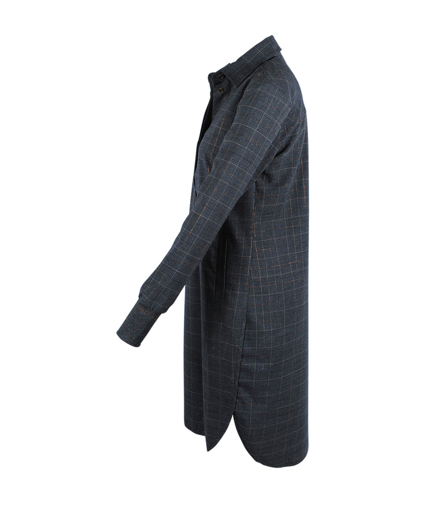 Hemdblusenkleid | grau