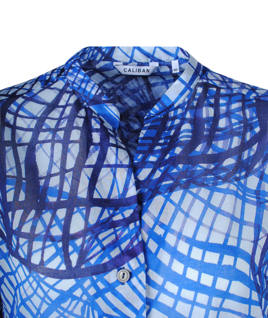 Schlupfbluse Voile | blau