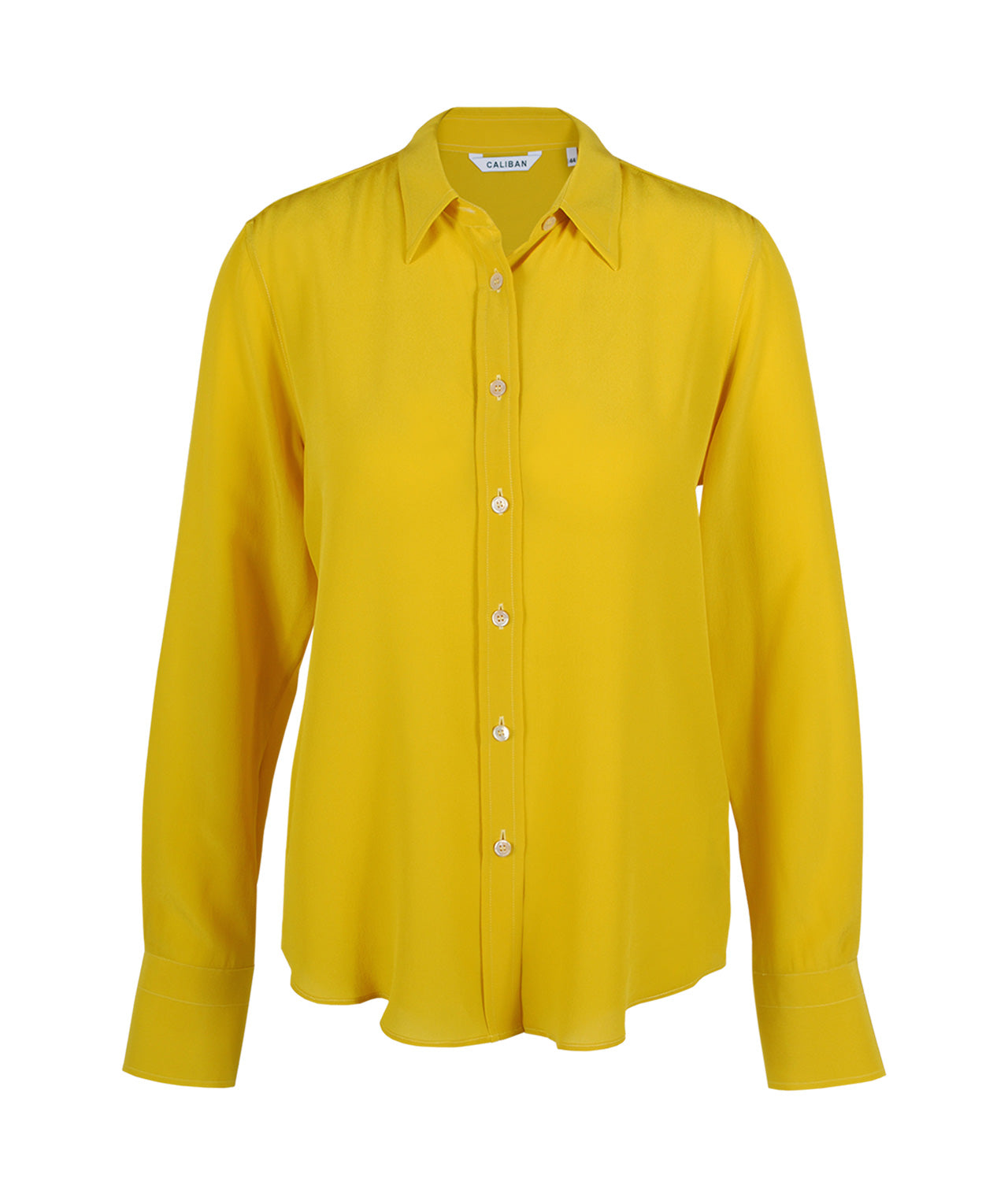 Seidenbluse uni | gelb
