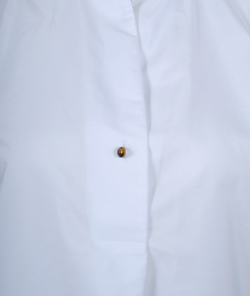 Tunikabluse Ringelabschluss | blau