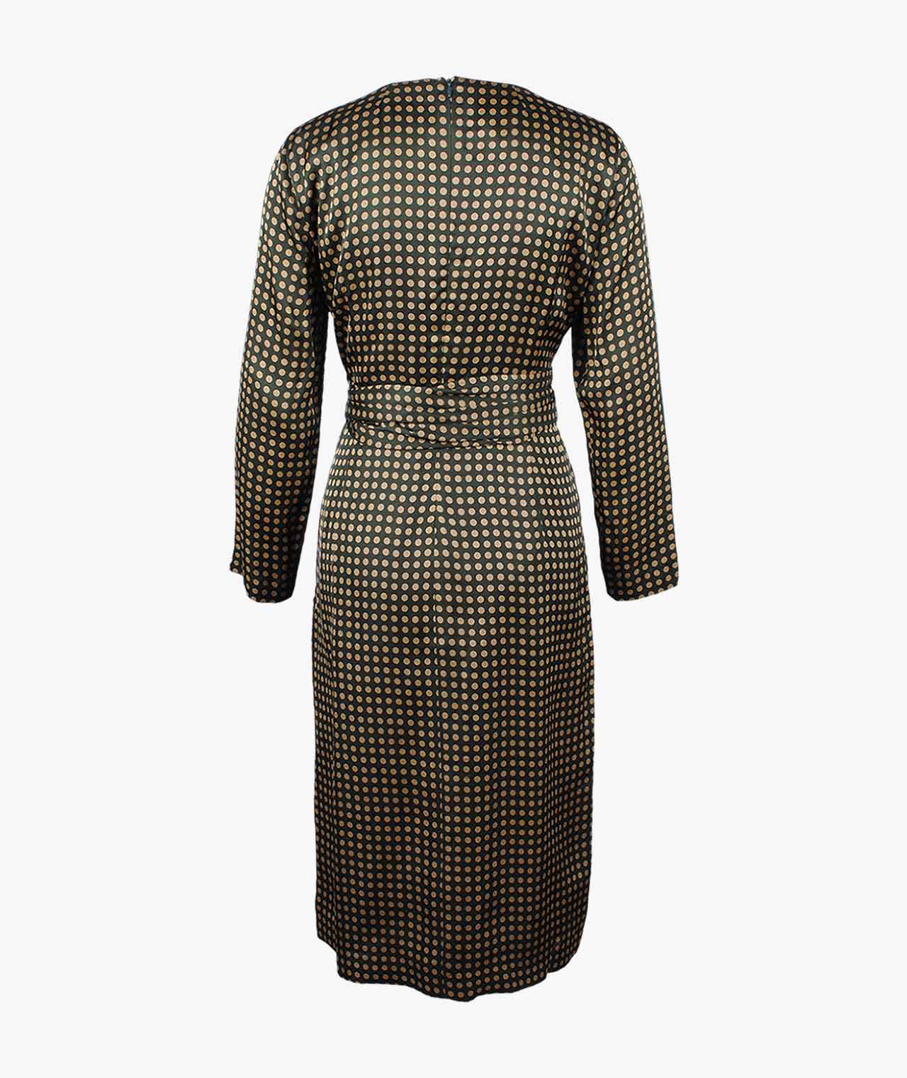 Wickelkleid Dots | oliv