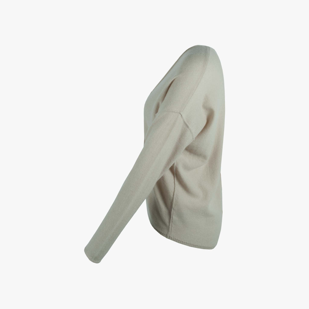 Cashflow V-Pulli Biese Cashmere | beige