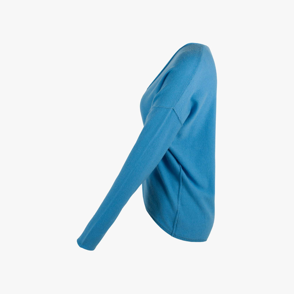 Cashflow V-Pulli Biese Cashmere | blau