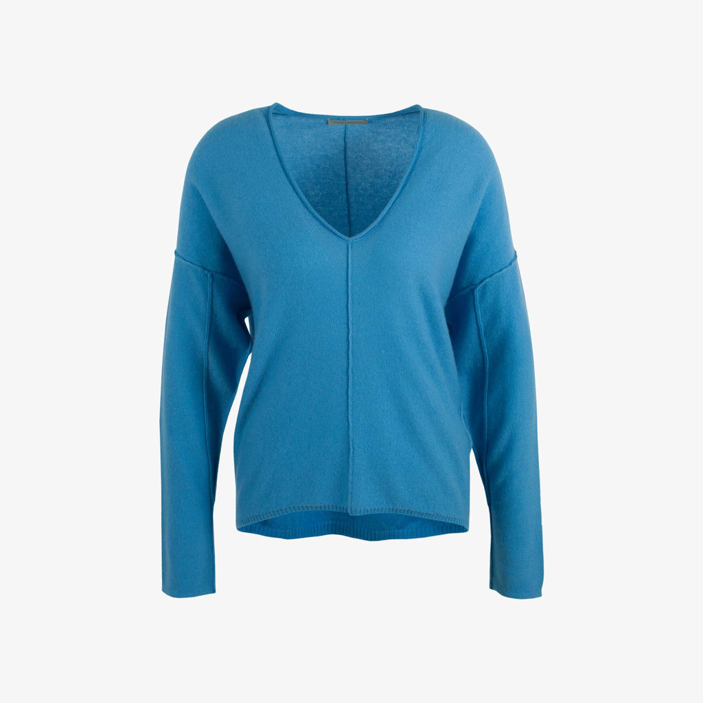 Cashflow V-Pulli Biese Cashmere | blau