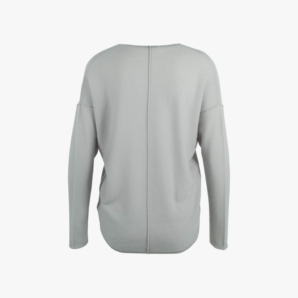 Cashflow V-Pulli Biese Cashmere | hellgrau