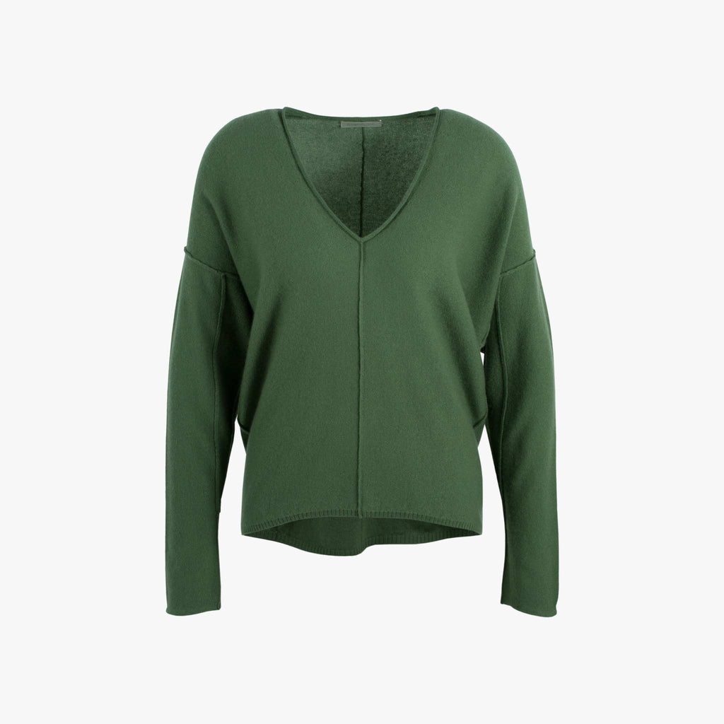 Cashflow V-Pulli Biese Cashmere | khaki