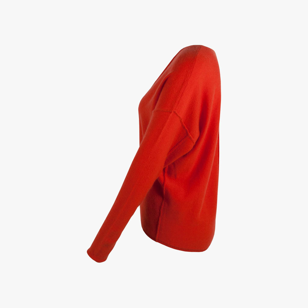 Cashflow V-Pulli Biese Cashmere | koralle