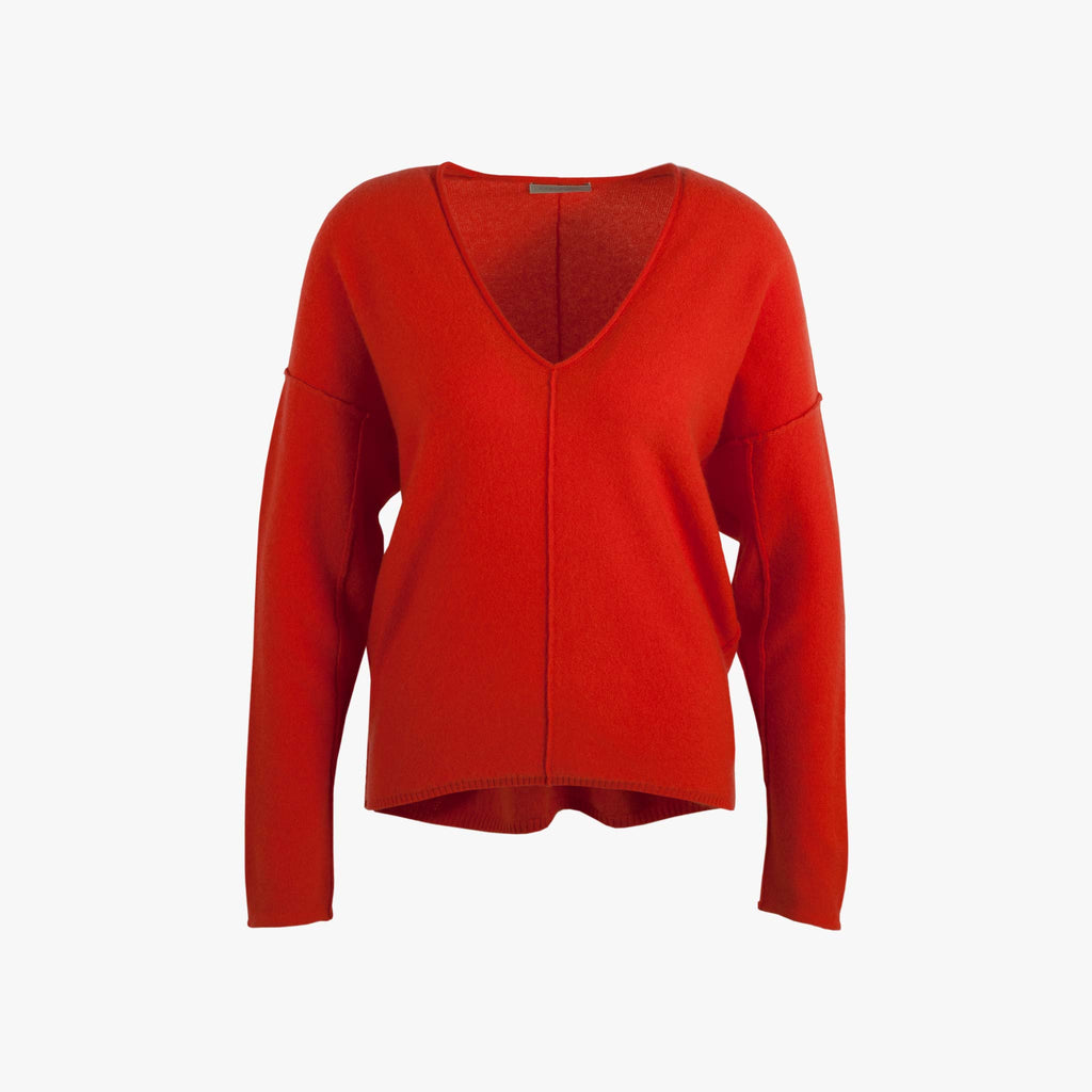 Cashflow V-Pulli Biese Cashmere | koralle
