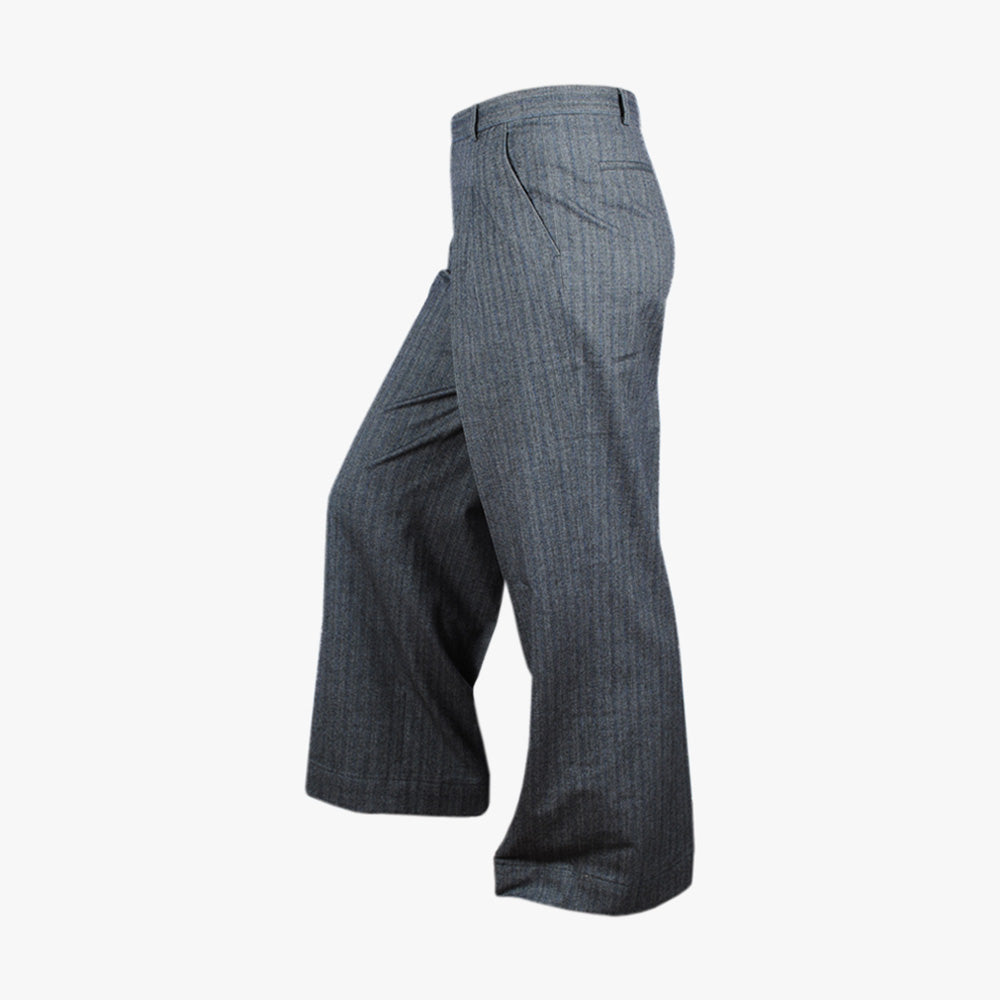 Chloe Stora Bundfaltenhose Weit | grau