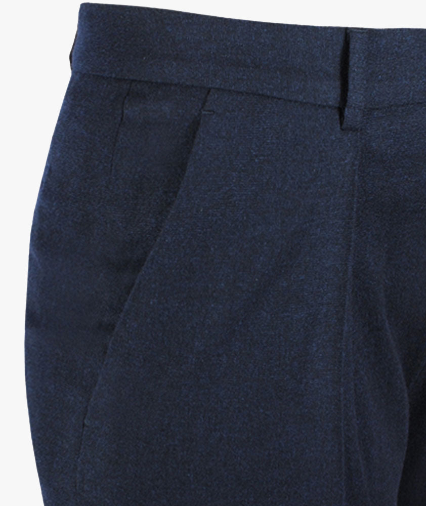 Hose Bundfalte uni (marine, 32) | marine