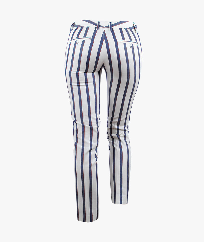 Hose Streifen Pierrot | offwhite