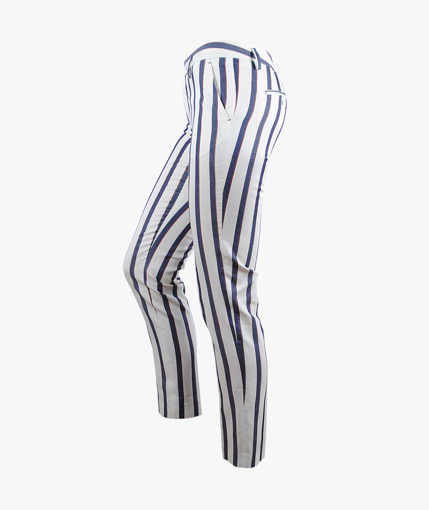 Hose Streifen Pierrot | offwhite