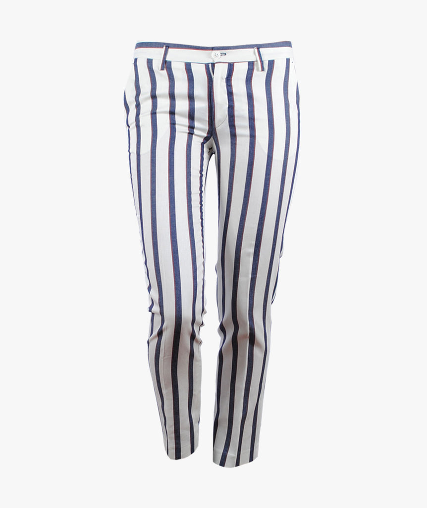 Hose Streifen Pierrot | offwhite
